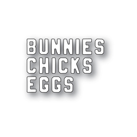 94449 Mini Vintage Varsity Chicks and Bunnies craft die