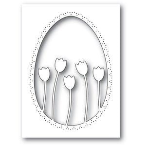94454 Tulip Oval Collage craft die