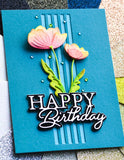 94644 Enchanting Poppy Stems Craft Die