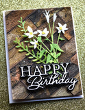 94588 Happy Birthday Posh Script Die