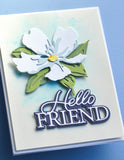 94586 Hello Friend Posh Script Craft Die