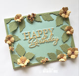 94588 Happy Birthday Posh Script Die
