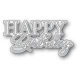 94588 Happy Birthday Posh Script Die