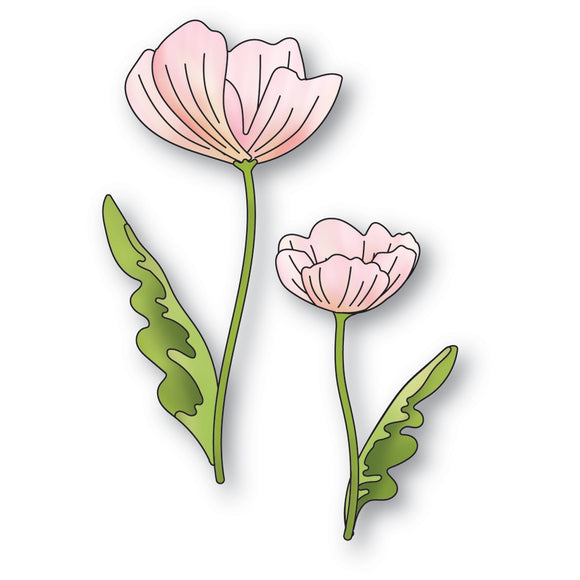 94644 Enchanting Poppy Stems Craft Die
