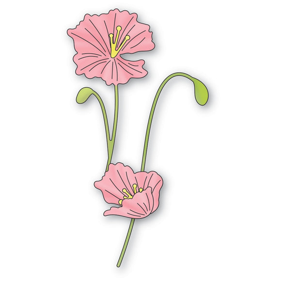 94651 Graceful Poppy Stems