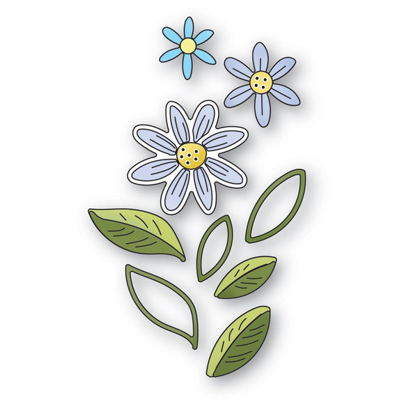 94652 Bouquet Blooms and Leaves