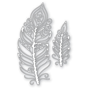 94711 Plumed Gypsy Feather craft die