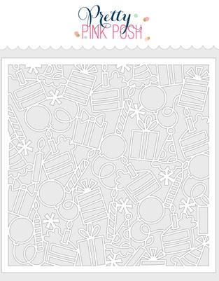 Birthday Background Stencil