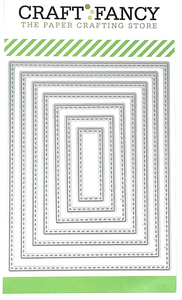 CF215 Stitched Rectangle Layers craft die