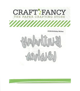 CF236 Birthday Wishes craft die