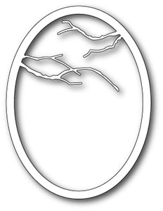D116 Branched Oval Frame craft die