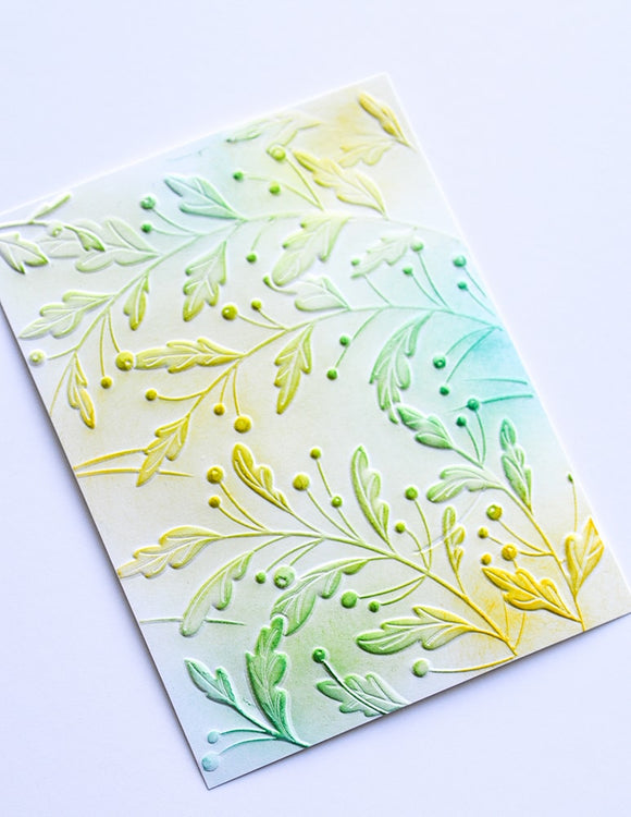 EF1002 Gracious Leaves 3D Embossing Folder