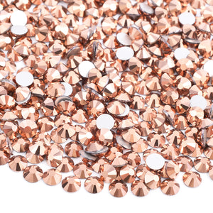 Crystal Glass Rhinestones - Rose Gold