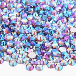 Crystal Glass Rhinestones - Smoked Topaz