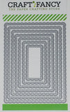 CF247 Scallop Stitched Rectangles craft die