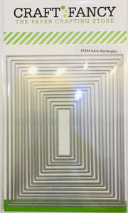 CF244 Basic Rectangles craft die