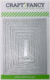 CF254 Wonky Stitched Rectangles craft die