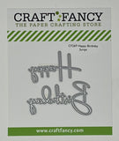 CF269 Happy Birthday Script Craft Die