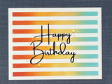 CF269 Happy Birthday Script Craft Die