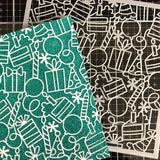 Birthday Background Stencil