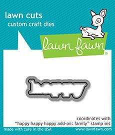 LF1586 Happy Happy Happy Add-On family Lawn Cuts Dies