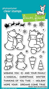 LF1763 Winter Skies Clear Stamp Set