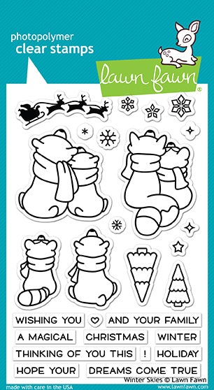 LF1763 Winter Skies Clear Stamp Set