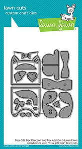 LF1826 Tiny Gift Box Raccoon and Fox Add-On