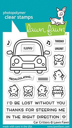 LF2338 Car Critters Stamp Set