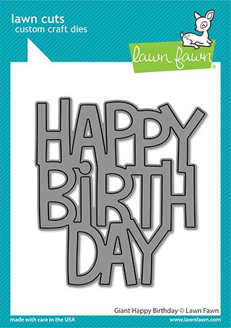 LF2612 Giant Happy Birthday Die