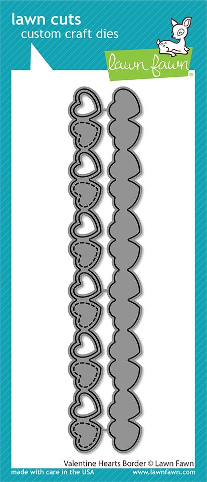 LF2736 Valentine Hearts Border