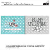 LF2738 Quilted Heart Backdrop: Landscape Dies