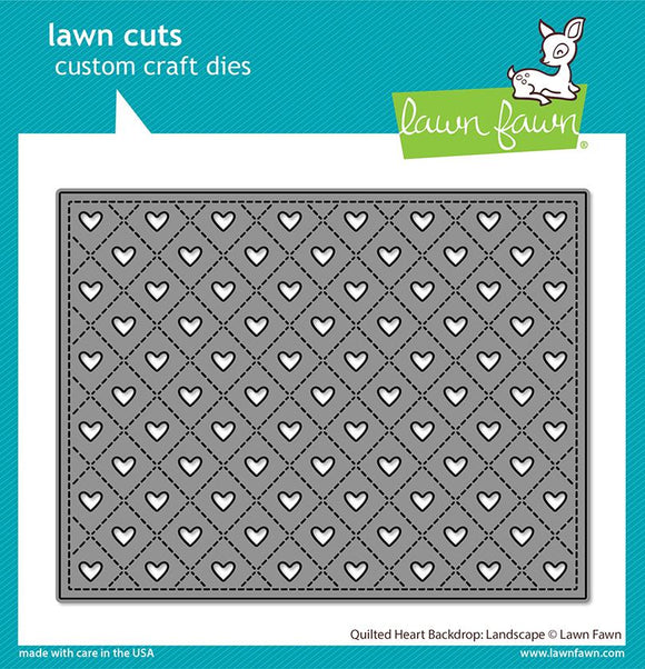 LF2738 Quilted Heart Backdrop: Landscape Dies