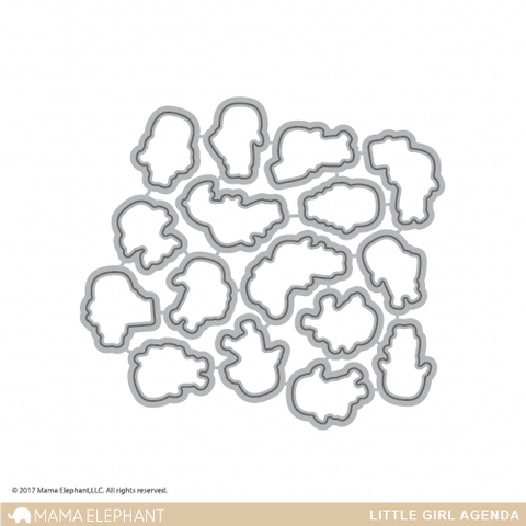 Mama Elephant Little Girl Agenda Creative Cuts