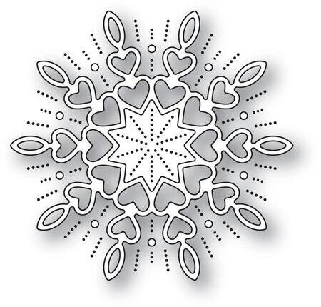 94315 Holiday Heart Snowflake Craft Die