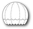 99459 Little Hot Air Balloon Stripes Craft Die