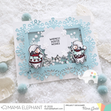 Mama Elephant Snow Much Fun
