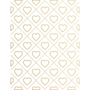 PSF801 Criss Cross Heart Foil Plate