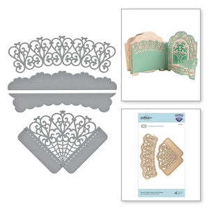 S4-1033 Woven Trellis Corners and Border