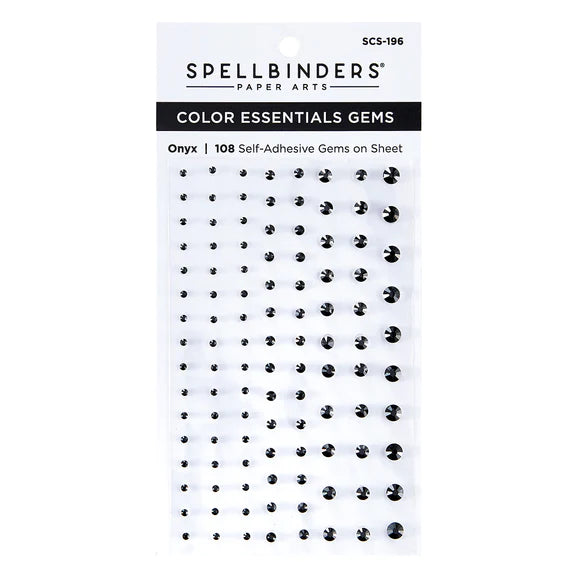 SCS-196 Onyx Self Adhesive gems