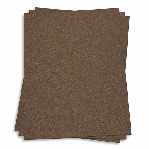 Bronze Metallic Cover Cardstock - 5 sheets Pack