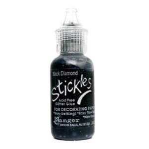 Black Diamond Glitter Glue Stickles