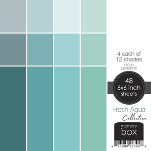 SP1004 Memory Box Fresh Aqua 6x6 Paper Pad