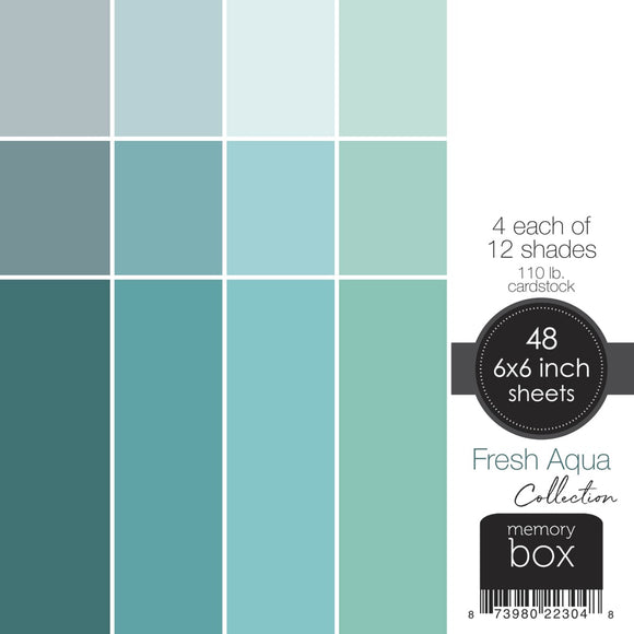 SP1004 Memory Box Fresh Aqua 6x6 Paper Pad