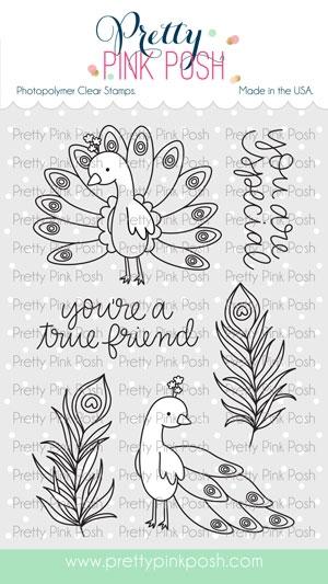 Peacock Friends Stamp Set