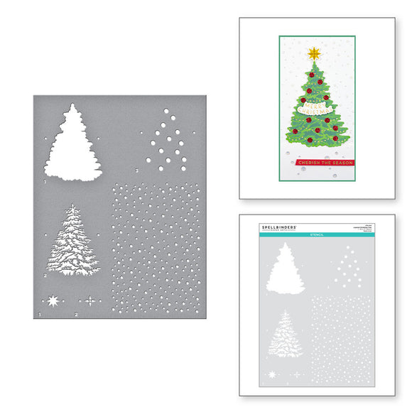 STN-003 Layered Christmas Tree Stencil