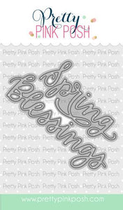 Spring Blessings Script Dies