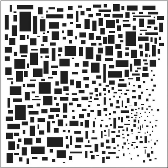 TCW248s Mini Cubist 6 x 6 stencil