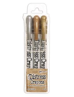 Tim Holtz Distress® Crayons Set Metallics