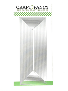 CF205 Slimline Rectangle Layers craft die